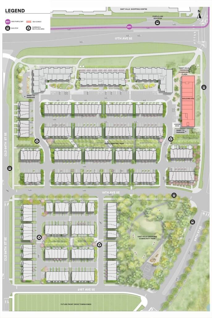 EAST HILLS CROSSING   - site-plan