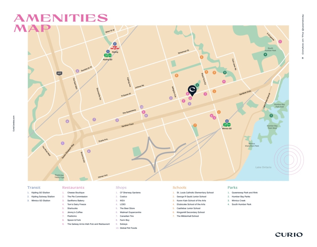 CURIO CONDOS - site-map