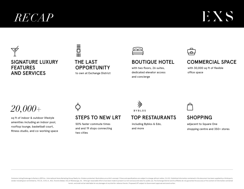 EXCHANGE SIGNATURE RESIDENCES 