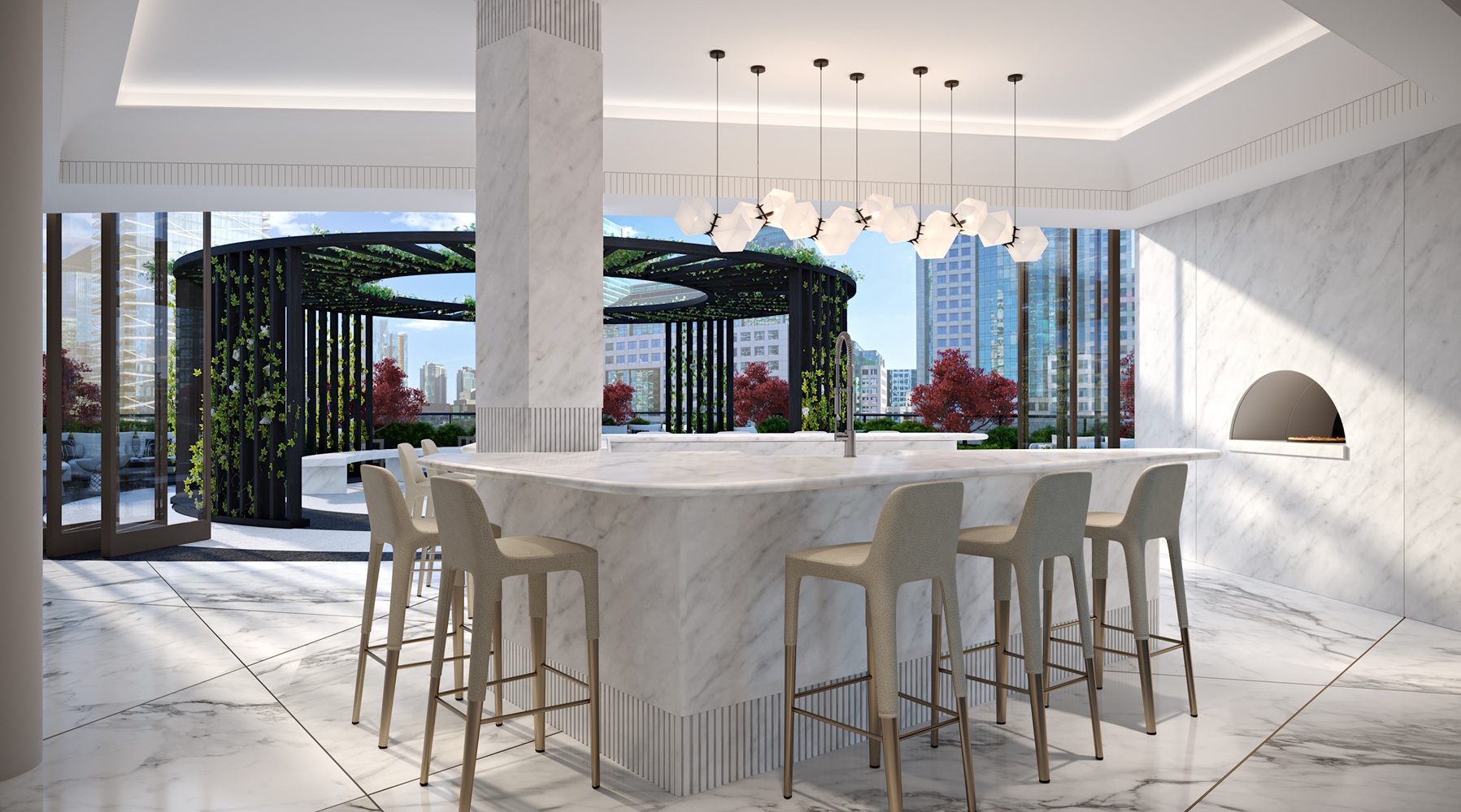 Natasha Residences Kitchen Outdoor View 01
