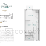 The District on Gardiners Condos 1Cdi Floor Plans