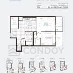 Anthem at The Metalworks Condos Floor Plan 1F+D