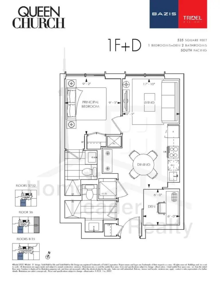 Queen-Church-Condo-1F+D-floorplan