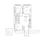 625 Sheppard Condos 1H+D Floorplan