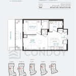 Anthem at The Metalworks Condos Floor Plan 1K