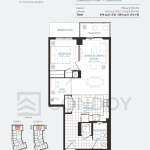 Anthem at The Metalworks Condos Floor Plan 1L+D