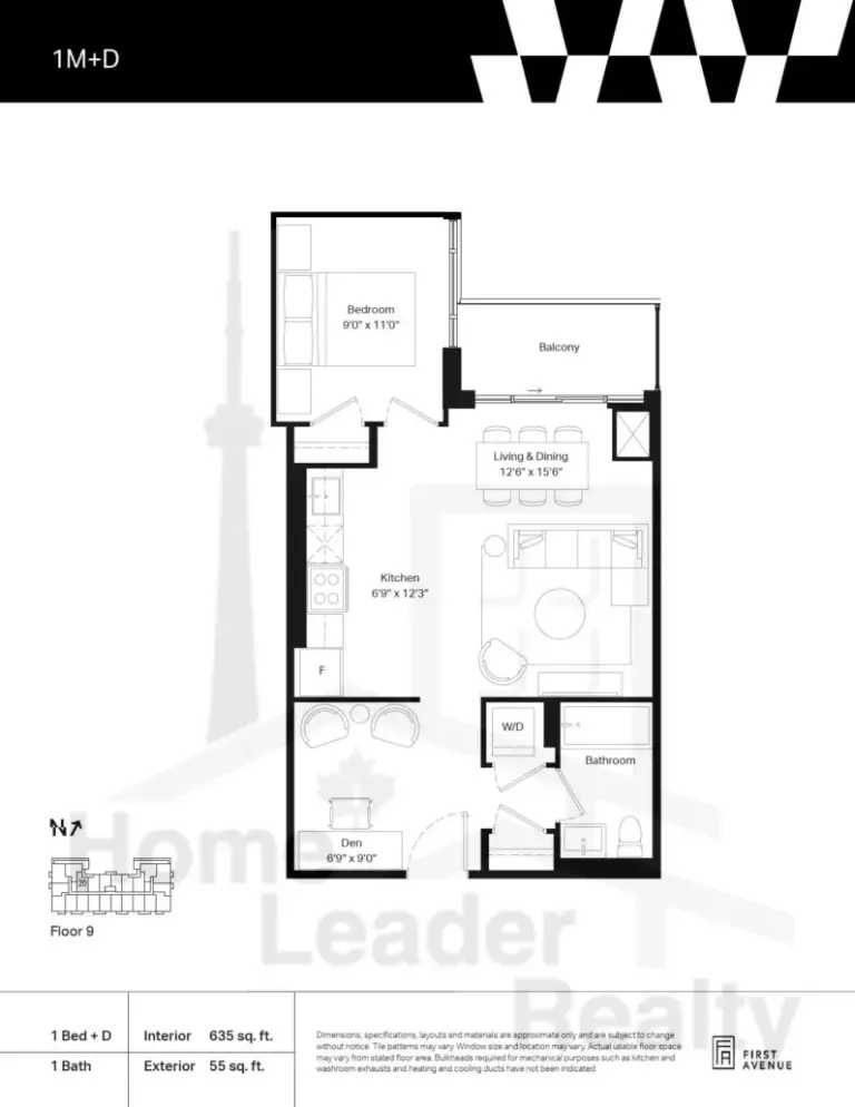 Wilson-West-Condos-Model-1M+D-floorplan