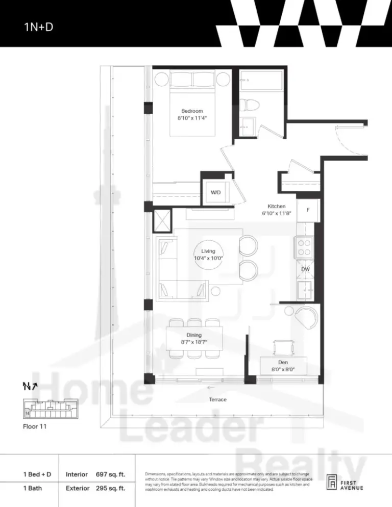 Wilson-West-Condos-Model-1N+D-floorplan