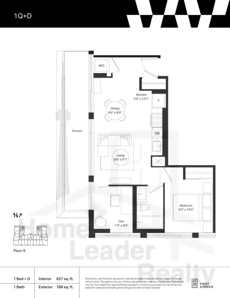 Wilson-West-Condos-Model-1Q+D-floorplan