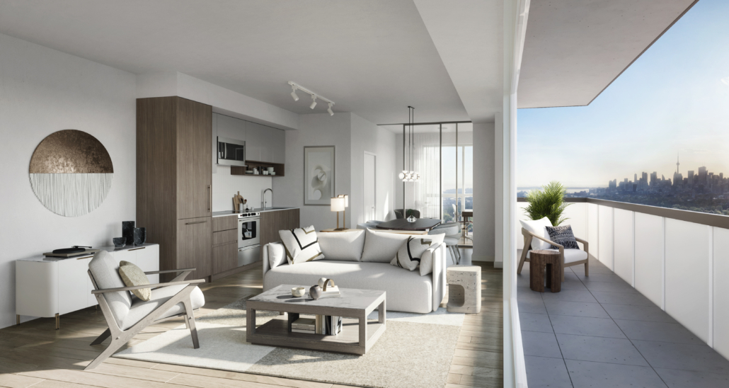 The Main Tower II - KitchenLivingRoom