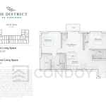 The District on Gardiners Condos 2Aa Floor Plans