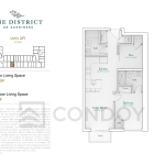The District on Gardiners Condos 2Fi Floor Plans