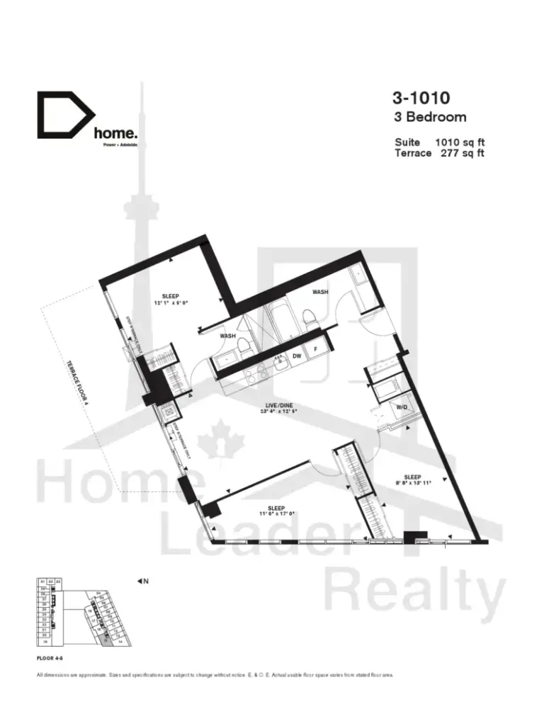 Home-Power-Adelaide-Condos-Model-3-1010-floorplan