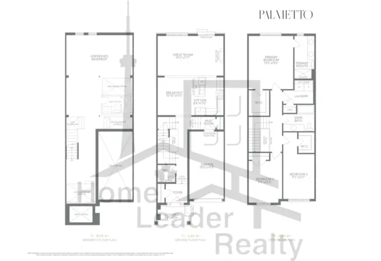 Palmetto North Oshawa Living - Ashton T1 Int El A1 - floorplan