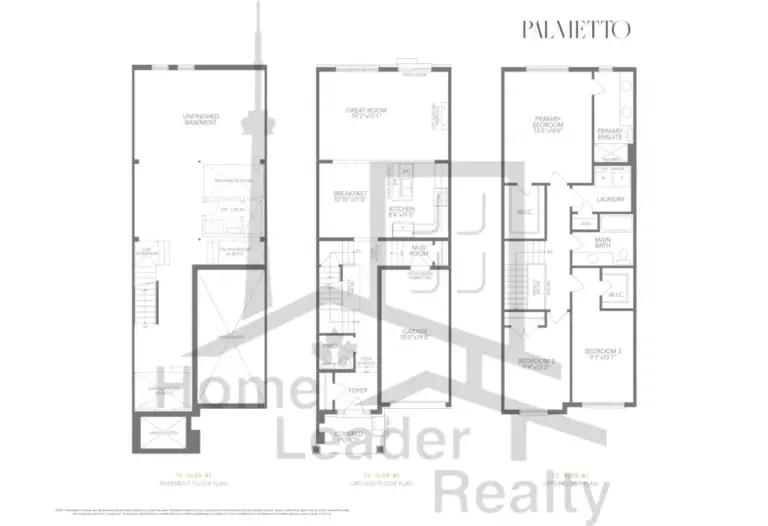 Palmetto North Oshawa Living - Ashton T2 Int El A1 - floorplan