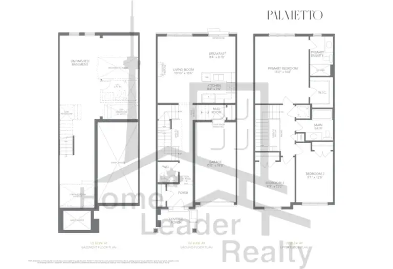Palmetto North Oshawa Living - Ashton-U2-El-A1 - floorplan