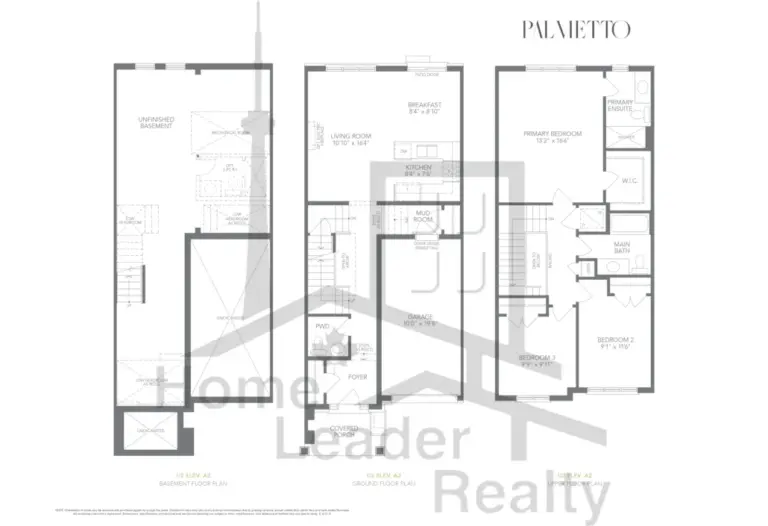 Palmetto North Oshawa Living - Ashton-U2-El-A2 - floorplan