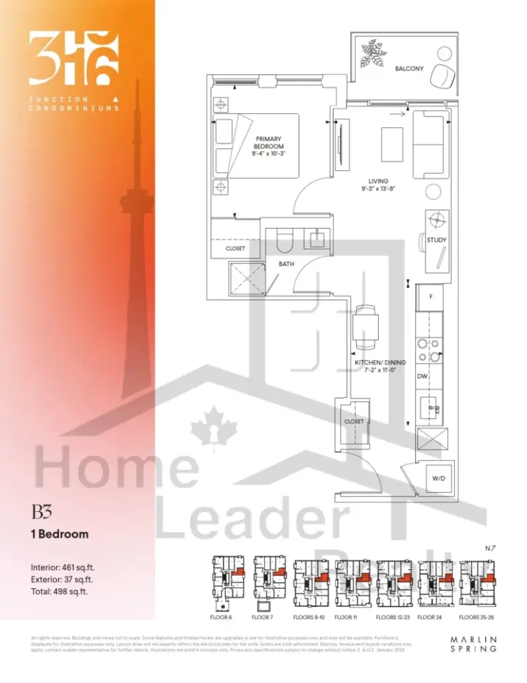 316-Junction-Condos-Model-B3-floorplan