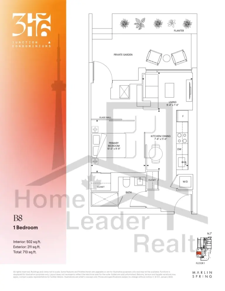 316-Junction-Condos-Model-B8-floorplan