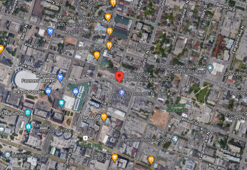 The Design District Condos - Hamilton-Satellite-Map-View-of-Project-Location-28