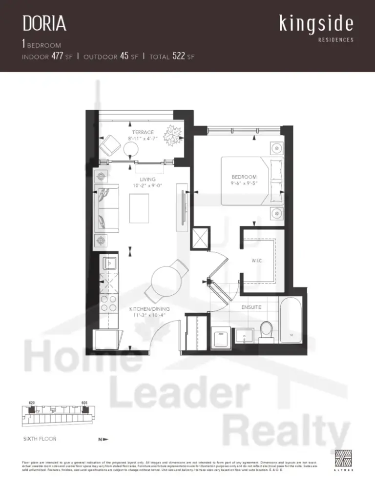Kingside-Residences-condos-Model-Doria-floorplan