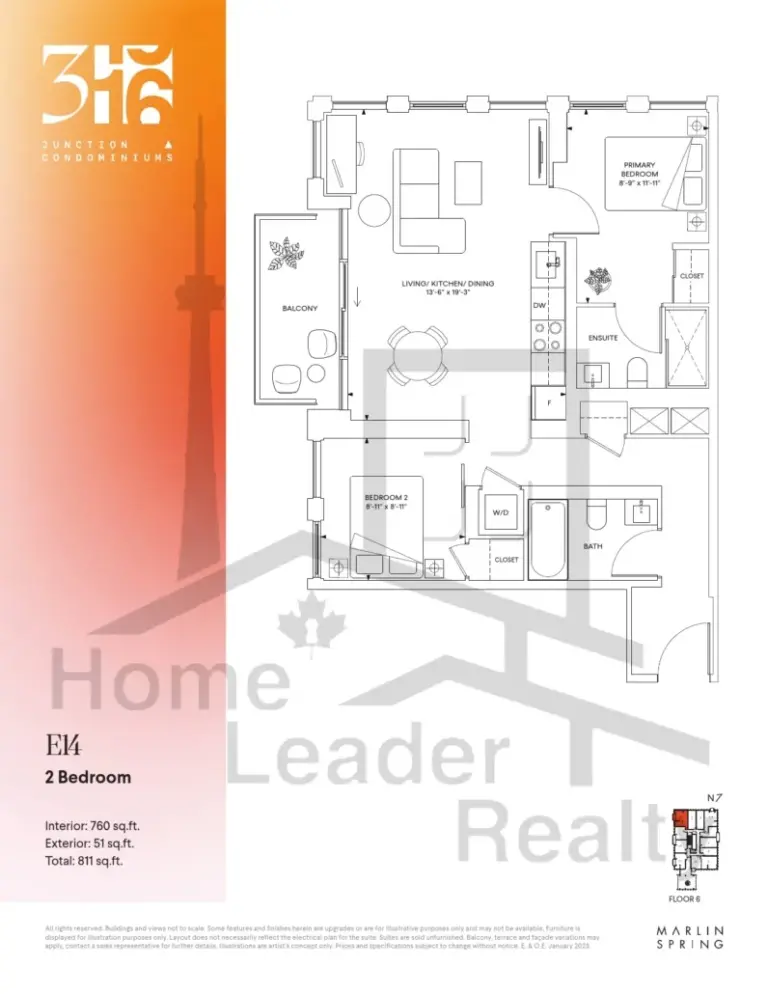 316-Junction-Condos-Model-E14-floorplan