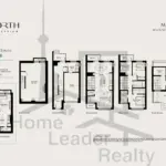 North-on-Bayview-townhouse-Model-suite-Birch-End-floorplan