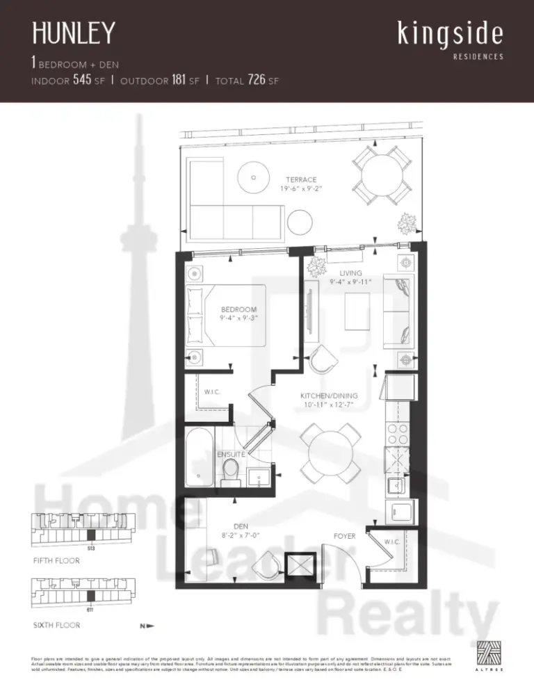 Kingside-Residences-condos-Model-Hunley-floorplan