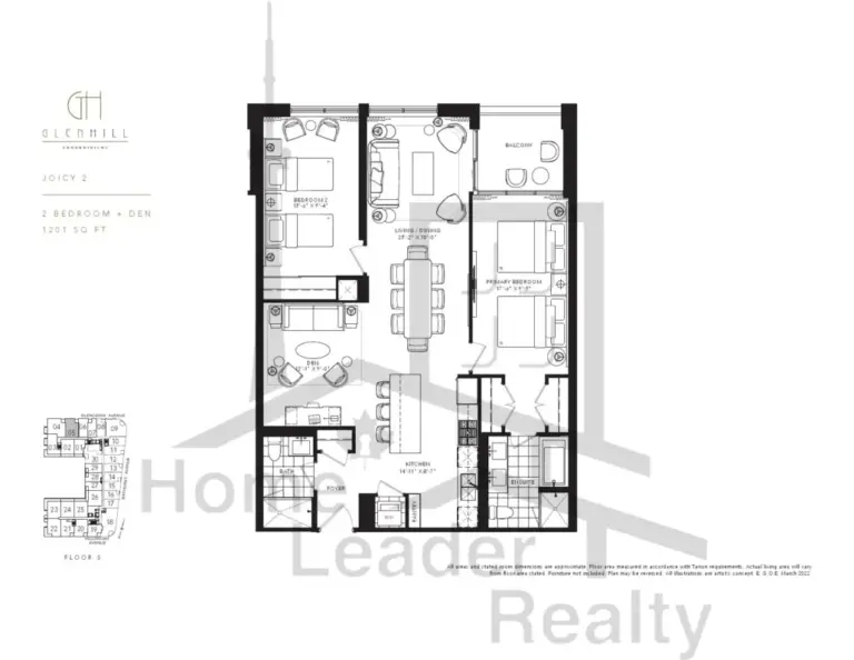 JOICY 2 Glen Hill Condos | Joicy 2 | 1201 Sq.Ft. | 2.5B