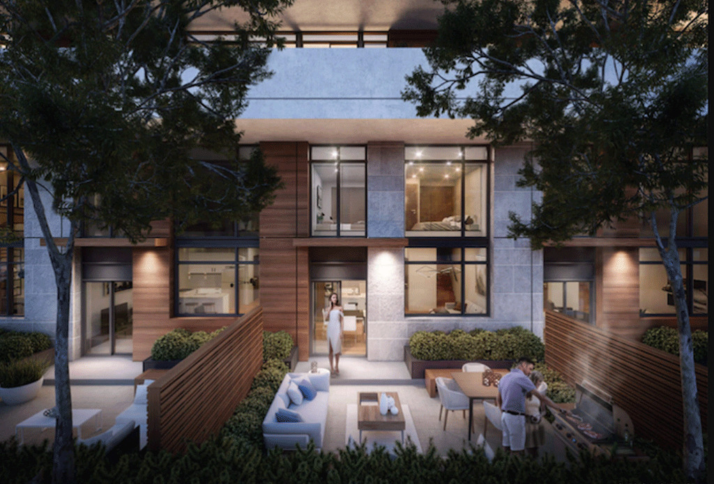 Kingsway Crescent Condos  - Rooftop-Patio-at-Dusk-8
