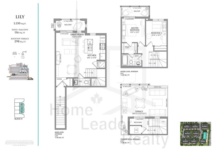 Jefferson Heights Towns Lily Floor Plans