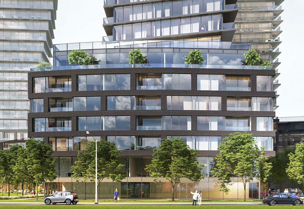 The 9Hundred Condos - Looking-to-The-East-Mall-Condos-Podium