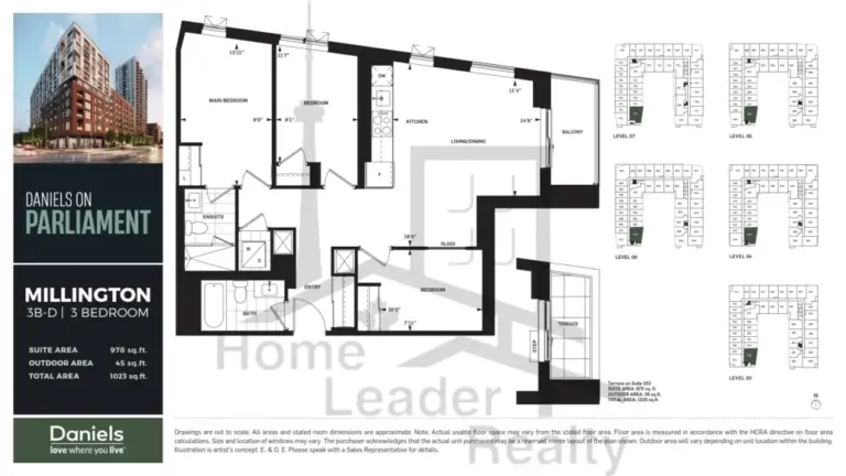 Daniels-on-Parliament-Condos-Model-Millington-floorplan