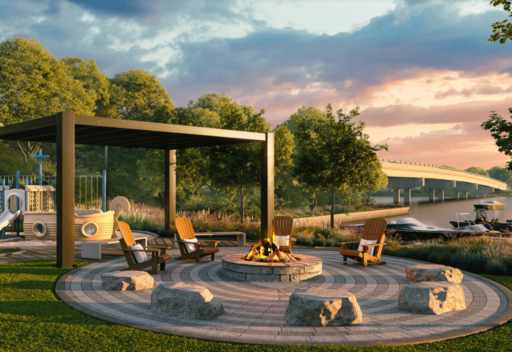 Mariner’s Pier Towns -  Courtyard-with-Kids-Playground-and-Outdoor-Fireplace-4