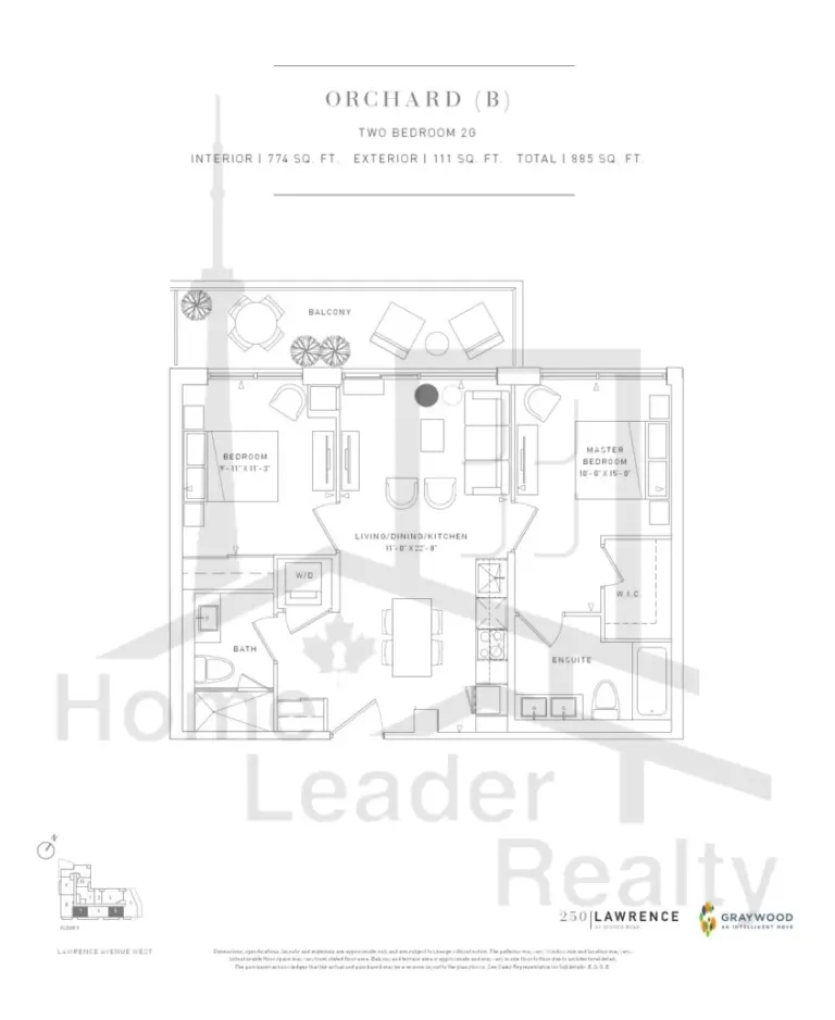 250-Lawrence-Avenue West-condos-ORCHARD-B-floorplan