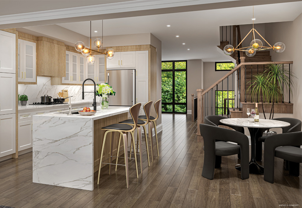 Oakbrook-Towns-Kitchen-with-Island