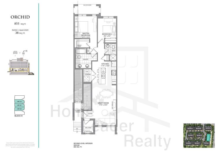 Jefferson Heights Towns Orchid Floor Plans