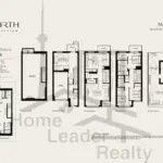 North-on-Bayview-townhouse-Model-suite-Poplar-floorplan