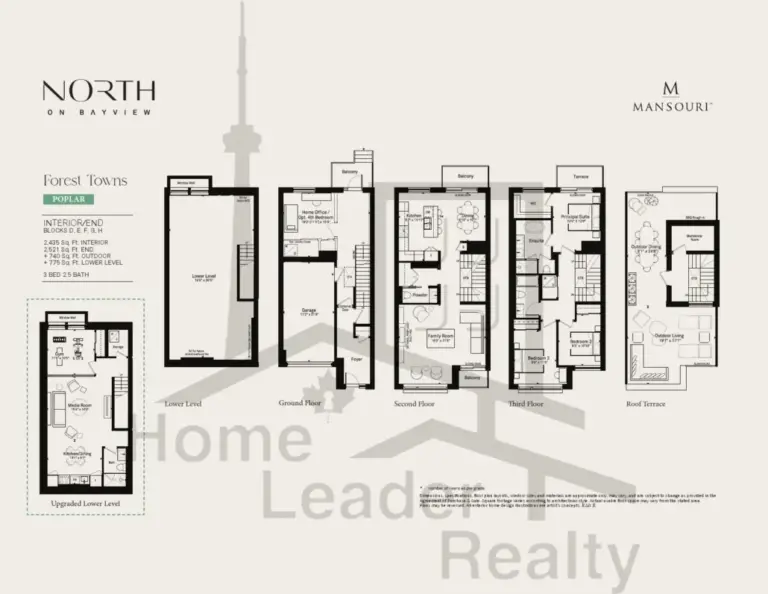 North-on-Bayview-townhouse-Model-suite-Poplar-floorplan