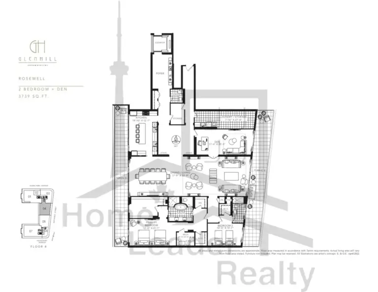 Glen-Hill-Condos-Model-Rosewell-floorplan