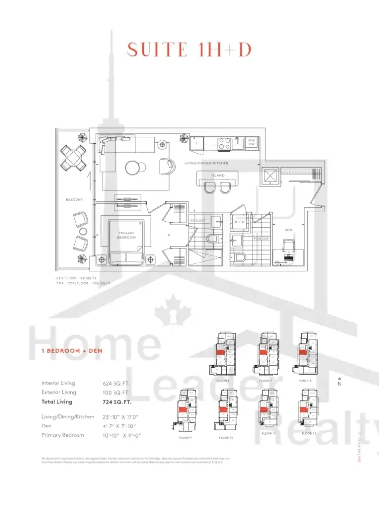 908-St.Clair-West-Condos-Model-1H+D-floorplan