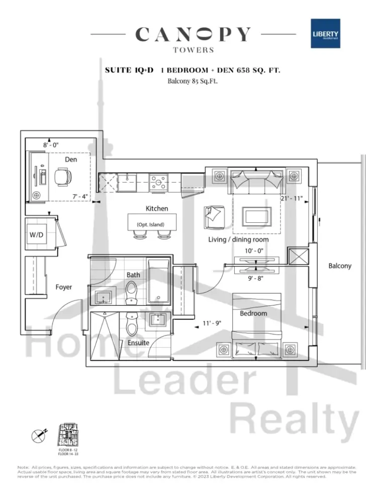 Canopy-Towers-Suite-1Q+D-floorplan
