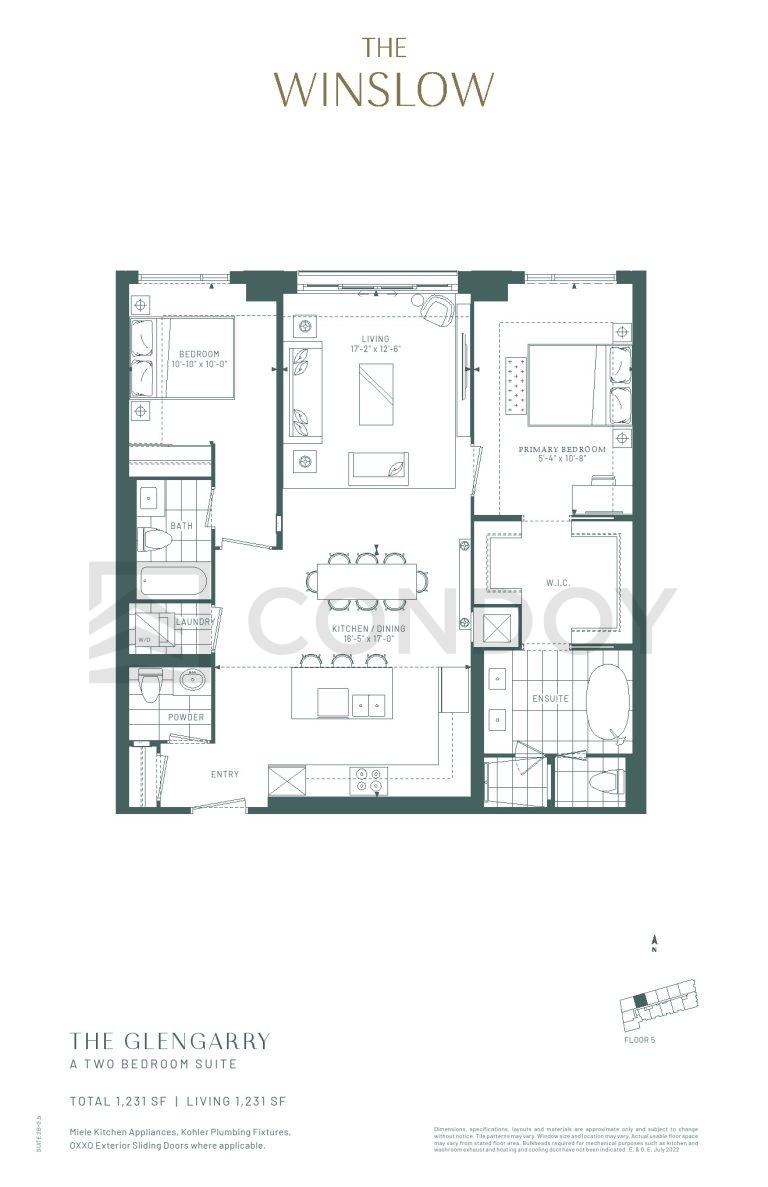 The Winslow Condos The Glengarry FloorPlan