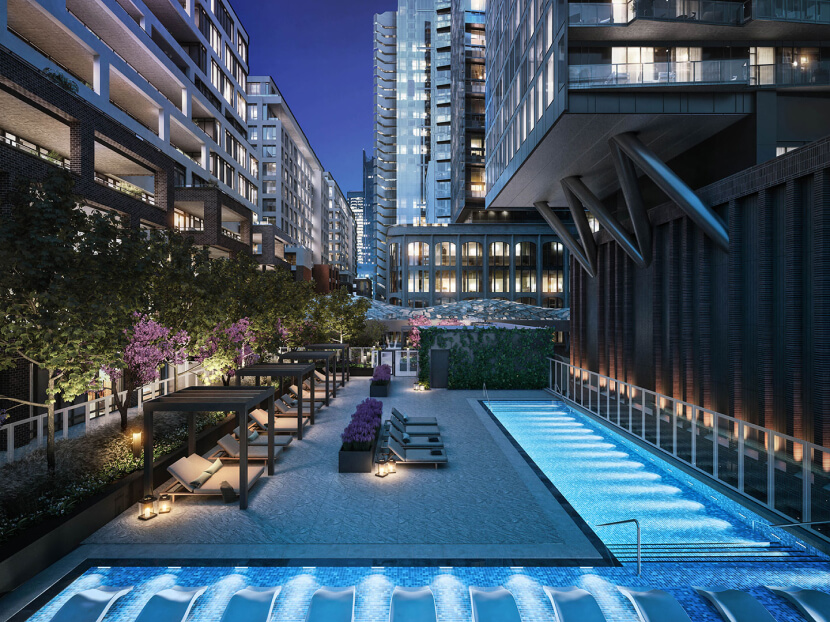 The Well Condos - Pool-View