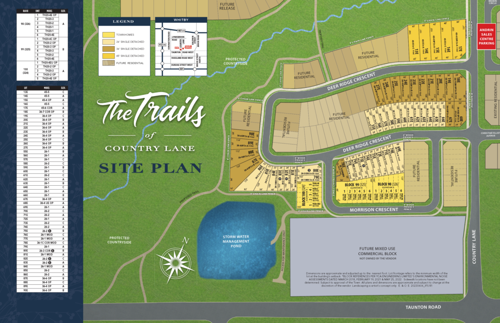 The Trails of Country Lane 1 The Trails of Country Lane The Trails of Country Lane siteplan