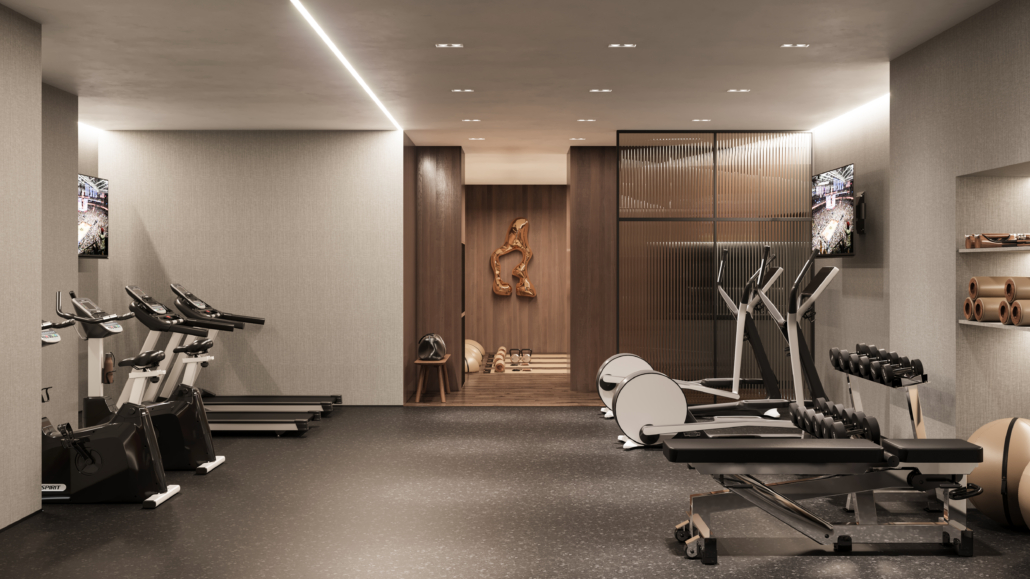 BLVD. Q Condos - gym-room
