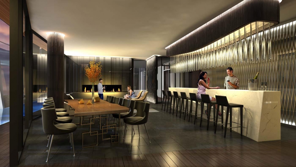 1 Yorkville Condos - rooftopdiningarea