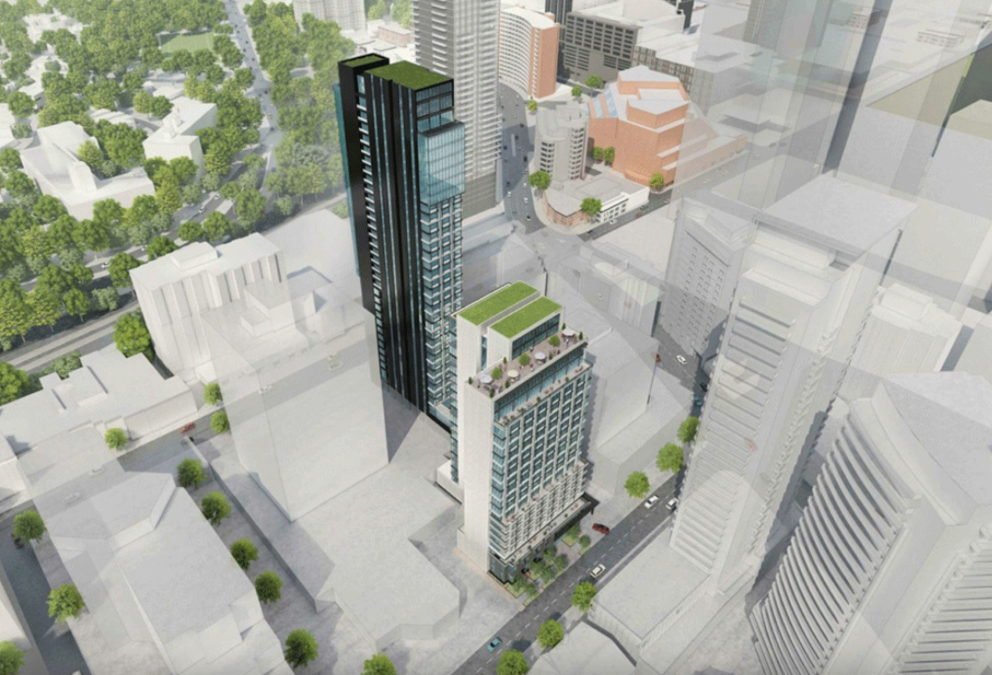 906 Yonge Street Condos Aerial Exterior View - Former Design