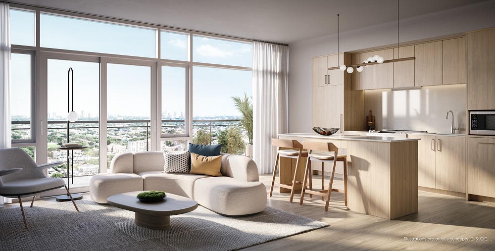 BLVD. Q Condos - Living-Room