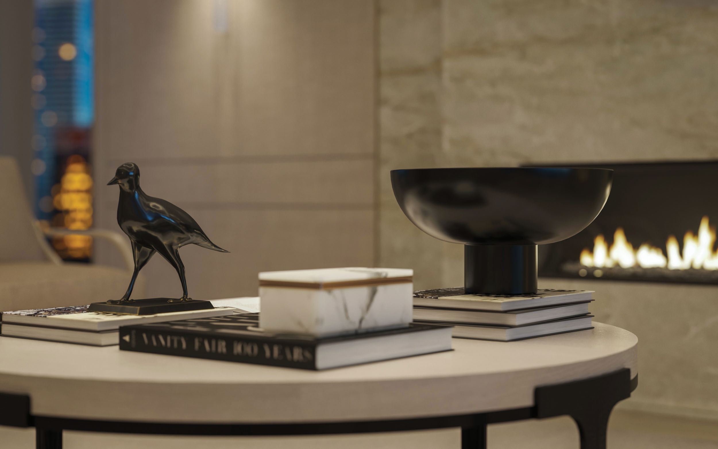 50 Scollard Condos Living Room Vignette